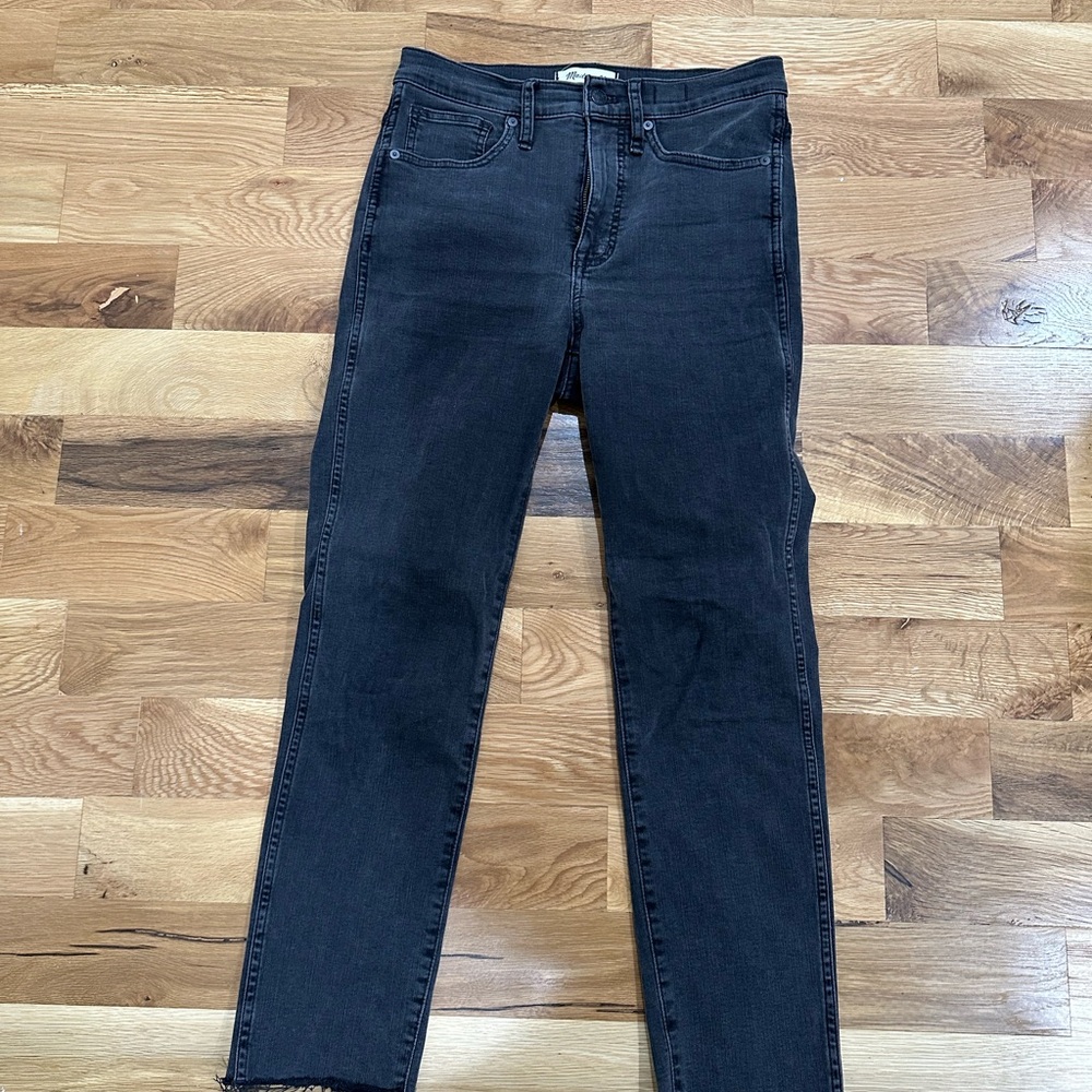 Madewell Stovepipe Gray Denim Jeans